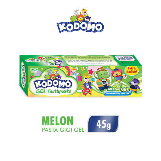 Kodomo Lion Japan Melon Gel Toothpaste 45g Extra Gift Gentle Cavity Protection for Kids