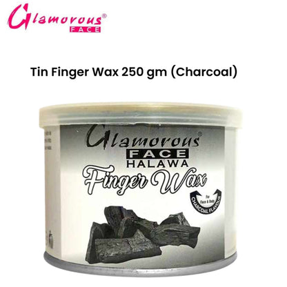 Glamorous Face Tin Finger Wax 250 gm (Charcoal)