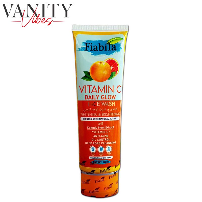 Fiabila Vitamin C Daily Glow Face Wash 100 ml Whitening & Brightening Care