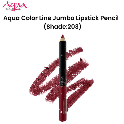 Aqua Color Line Jumbo Lipstick Pencil (Shade:203)