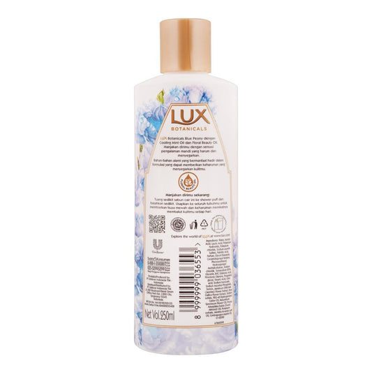 Baru Lux Botanicals Revitalized Skin Blue Peony Body Wash 250ml - Gentle Cleansing for Fresh, Smooth & Radiant Skin