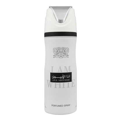 Lattafa Ana Abiyedh “I Am White” Deodorant Body Spray 200ml - Long Lasting Fresh Fragrance for Men & Women