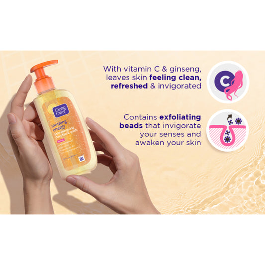 Clean & Clear Morning Energy Skin Energising Daily Facial Wash 150ml
