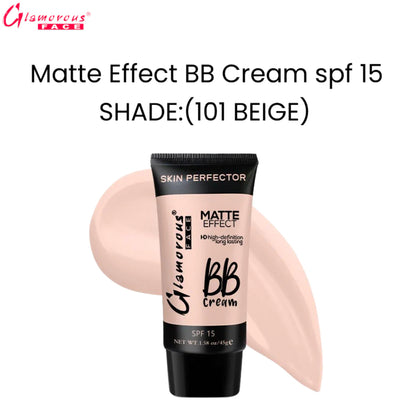Glamorous Face Matte Effect BB Cream spf 15 (Shade:101 Beige)