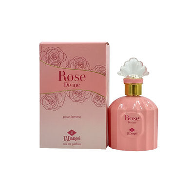 Rose Divine Pour Femme By Tad Angel EDP 100ml For Women – Long Lasting Floral Rose Perfume, Luxury Fragrance Spray, Feminine 