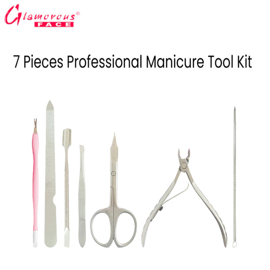 Glamorous Face 7 Pieces Professional Manicure Tool Kit