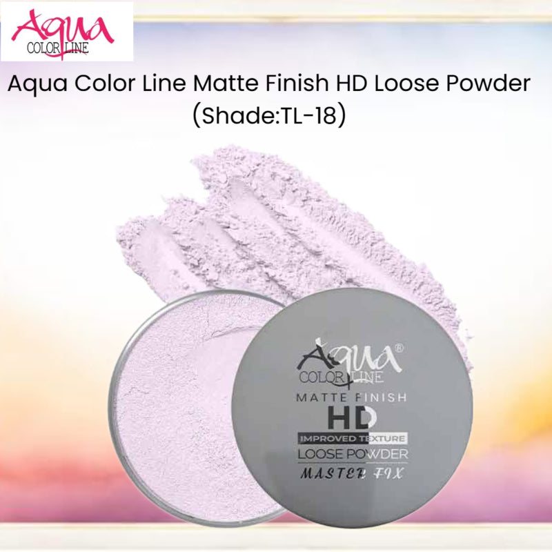 Aqua Color Line Matte Finish HD Loose Powder (Shade:TL-18)