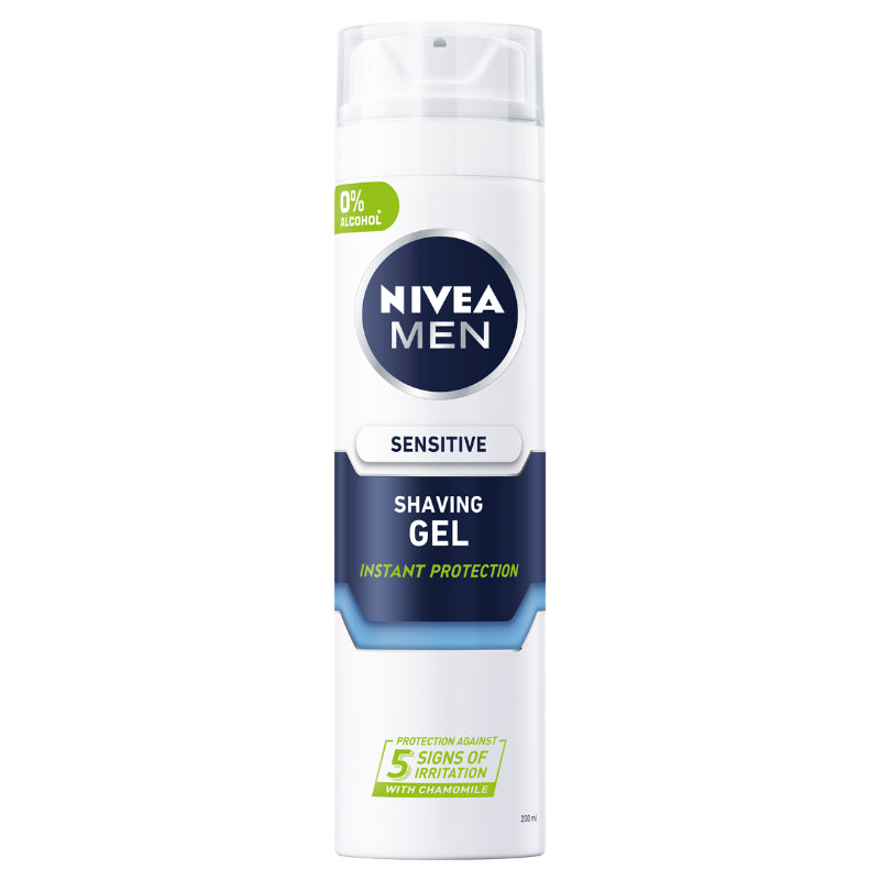 Nivea Men Sensitive Shaving Gel for Sensitive Skin 200ml (Smooth & Irritation-Free Shave)