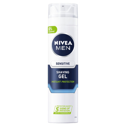 Nivea Men Sensitive Shaving Gel for Sensitive Skin 200ml (Smooth & Irritation-Free Shave)