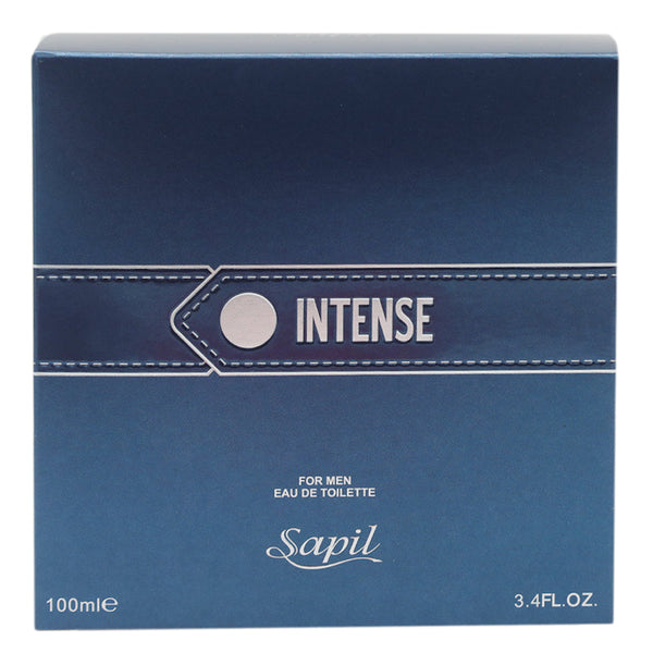 Sapil Intense EDT Perfume for Men 100ml - Long Lasting Masculine Fragrance with Fresh Woody Aromatic Notes for Daily Wear & S