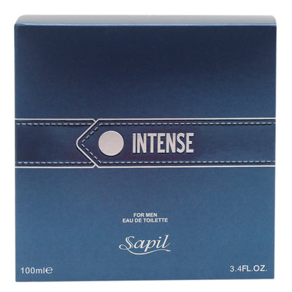 Sapil Intense EDT Perfume for Men 100ml - Long Lasting Masculine Fragrance with Fresh Woody Aromatic Notes for Daily Wear & S
