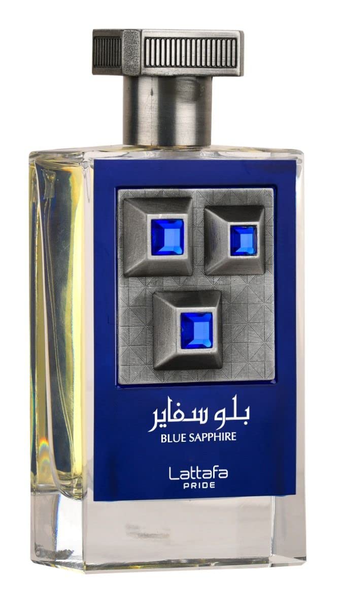 Lattafa Pride Blue Sapphir_e Eau de Parfum 100ml - Long Lasting Original Fresh Elegant Unisex Fragrance for Men & Women