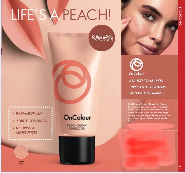 Oriflame On Colour Peach Glow Perfector (Shade:Light) 30ml