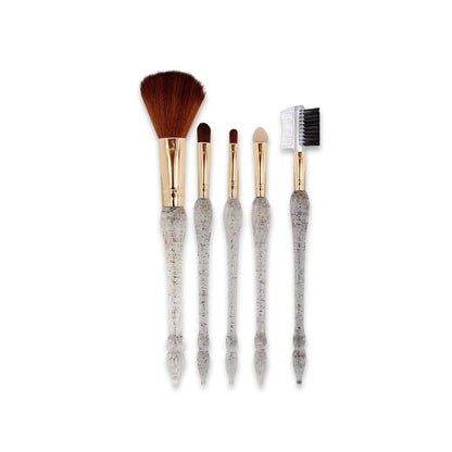 Glamorous Face 5 In 1 Makeup Brush Set (Multicolour)
