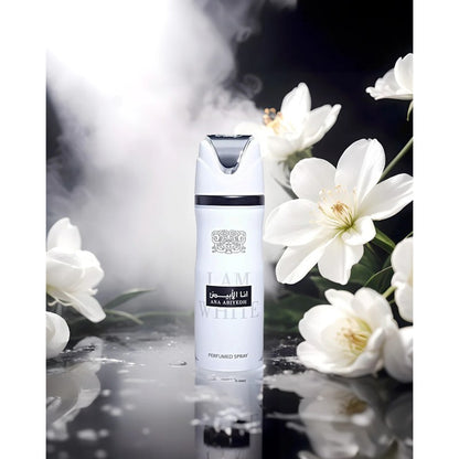 Lattafa Ana Abiyedh “I Am White” Deodorant Body Spray 200ml - Long Lasting Fresh Fragrance for Men & Women