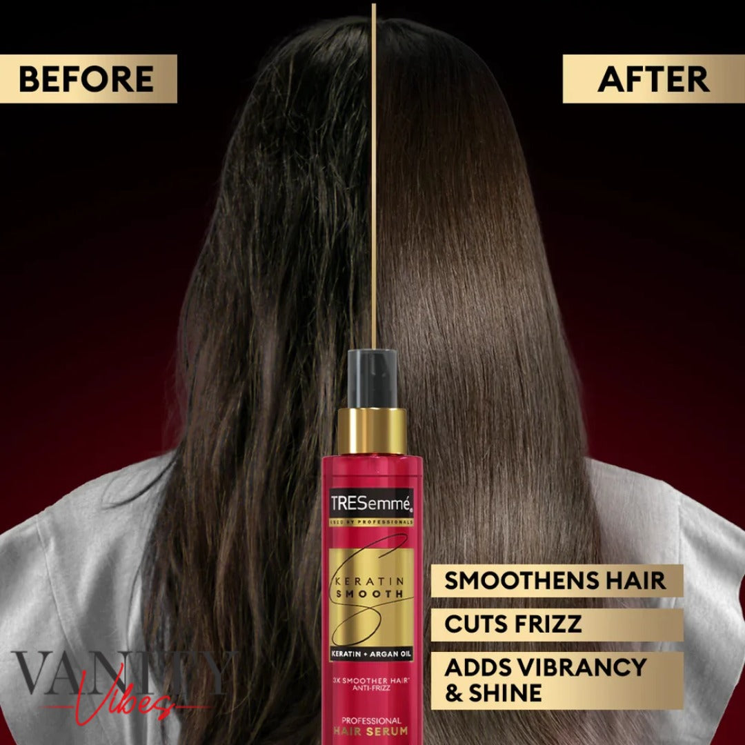 Tresemme Keratin Smooth Keratin + Argan Oil Anti-Frizz Hair Serum, For All Types Of Hair-100ml