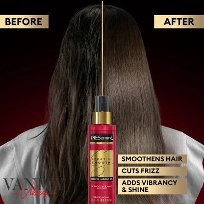 Tresemme Keratin Smooth Keratin + Argan Oil Anti-Frizz Hair Serum, For All Types Of Hair-100ml