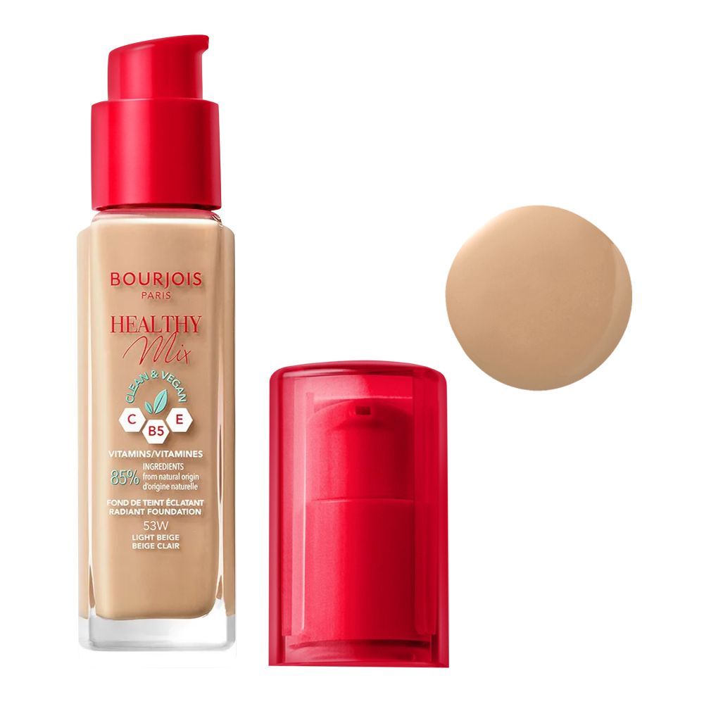 Bourjois Healthy Mix Clean & Vegan Foundation 53W Light Beige