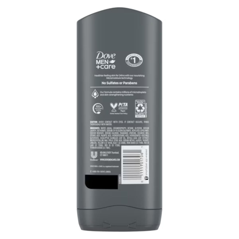 Dove Men+Care Blue Eucalyptus + Birch Relaxing Body + Face Wash 13.5 FL OZ (400ml)
