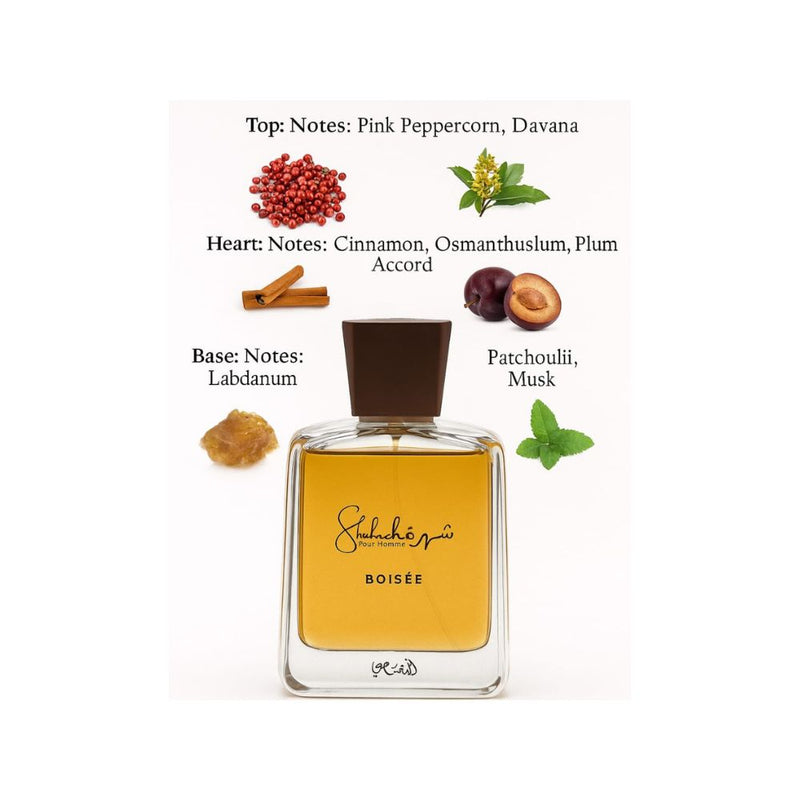 Rasasi Shuhrah Pour Homme Boisée Eau de Parfum for Men 90ml Long-Lasting Woody & Masculine Fragrance