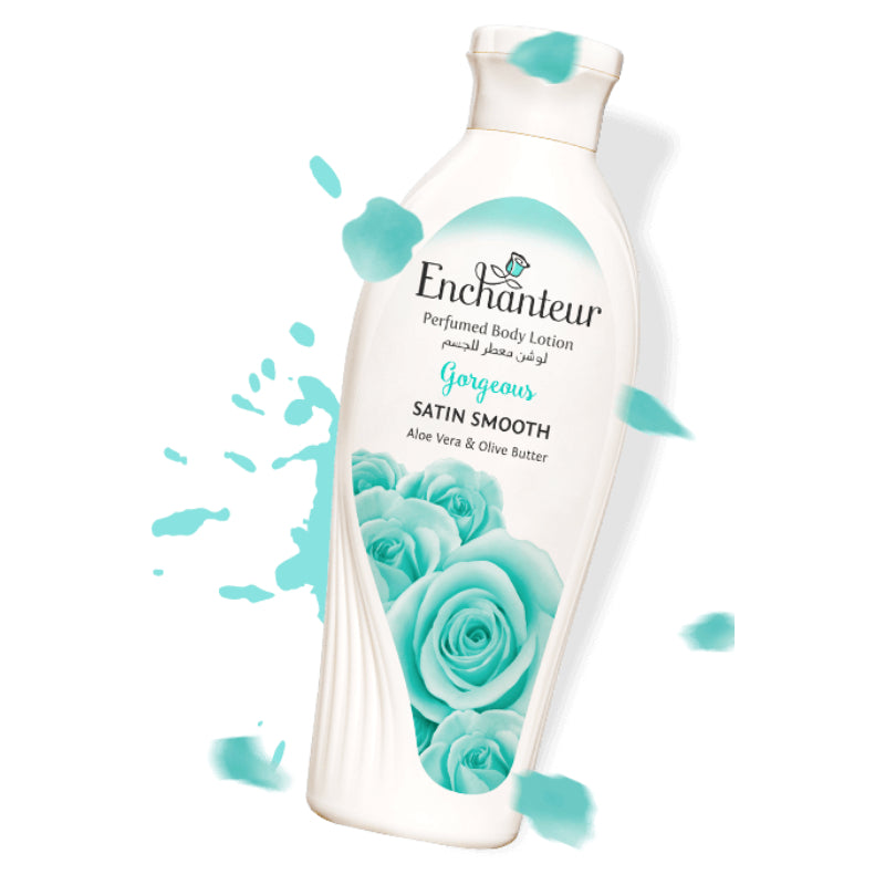 Enchanteur Gorgeous Perfumed Body Lotion 100ml - Deep Moisturizing Floral Fragrance Lotion for Soft, Smooth & Radiant Skin Da
