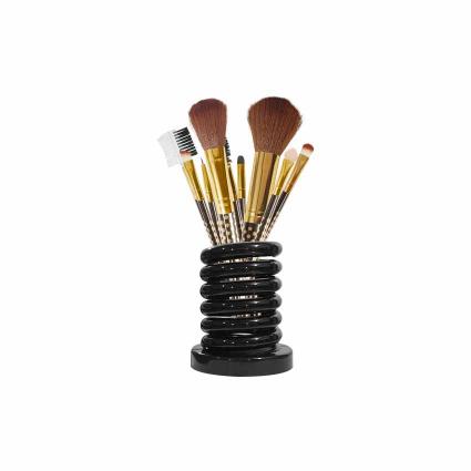 Glamorous Face 8 Pieces Brush Set With Ring Stand (Golden)