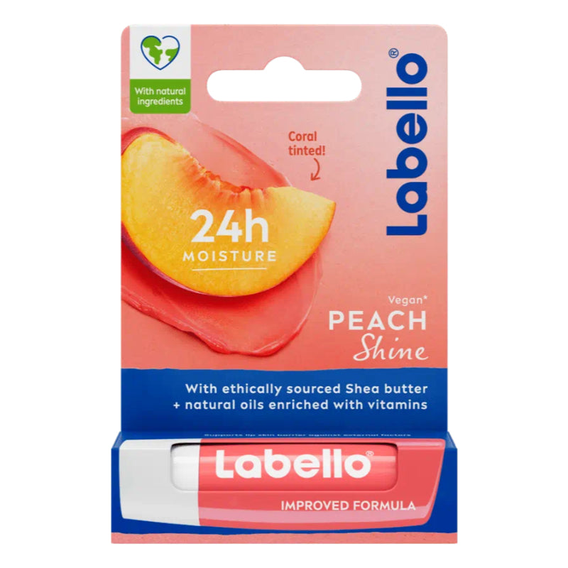 Labello 24H+ Moisture Peach Shine Lip Balm 4.8g