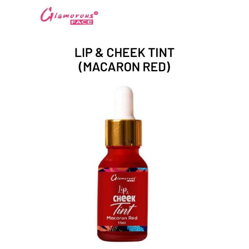 Glamorous Face Lip & Cheek Tint (MACARON RED)