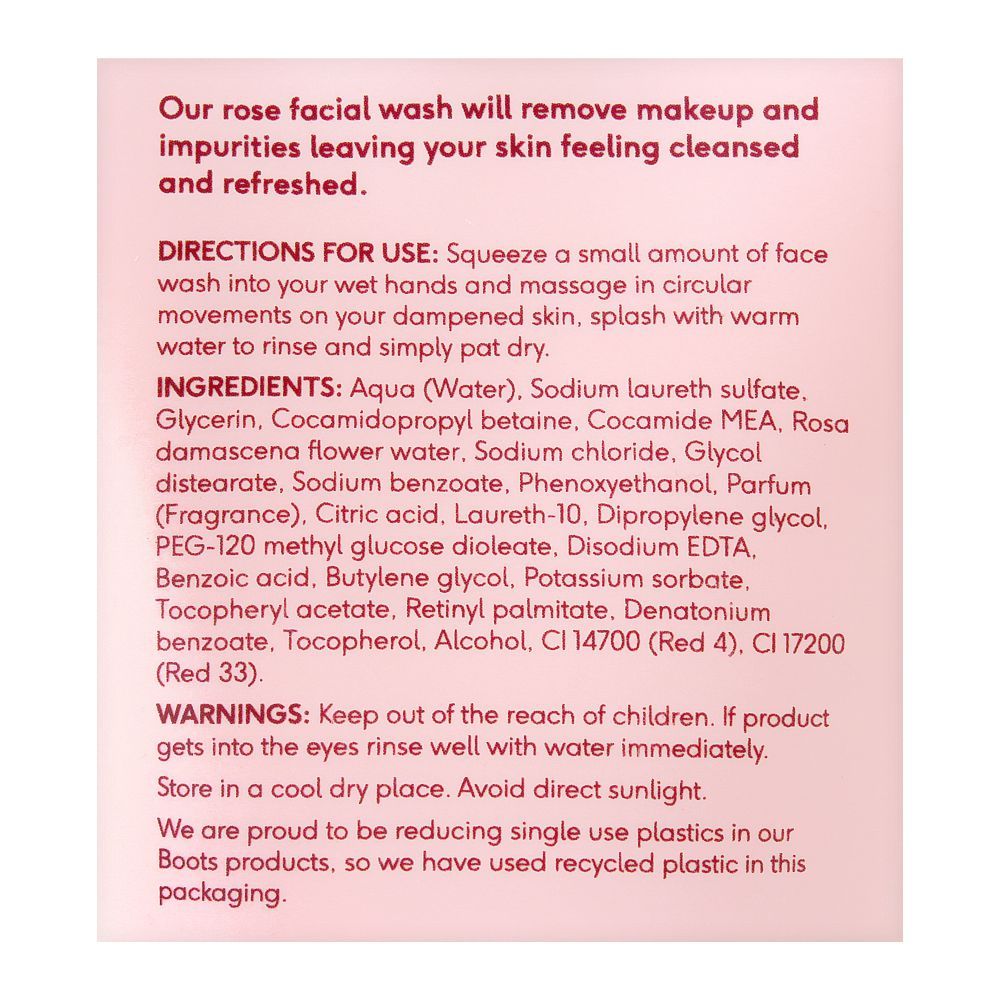 Boots Rose Moisturiser Cream 100ml