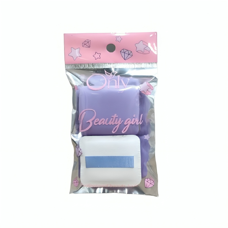 Only Square Makeup Powder Puff #06 Set of 2 – Soft Flawless Makeup Puffs for Smooth Powder Application, Even Coverage & Natur