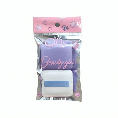 Only Square Makeup Powder Puff #06 Set of 2 – Soft Flawless Makeup Puffs for Smooth Powder Application, Even Coverage & Natur