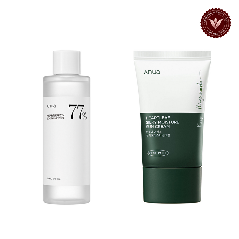 Anua Anua Heartleaf Calm & Protect Duo Toner 250ml + Sun Cream SPF50+ 50ml — Vanity Vibes branded product photo 2