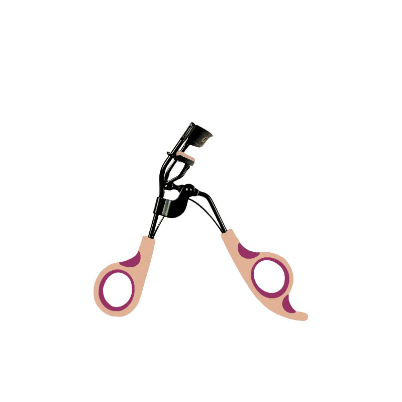 Glamorous Face Pro Lash Curler With Silicone Rubber (purple&pink)
