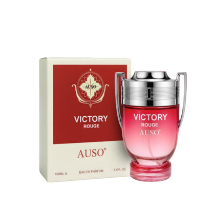 Auso Victory Rouge Eau De Parfum 100ml – Long Lasting Warm Spicy Sweet Fragrance Perfume for Men & Women Luxury Daily Wear Sc