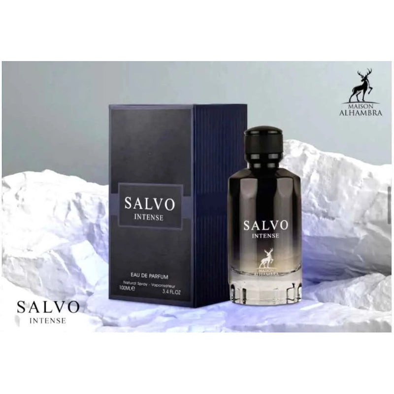 Salvo Intense Eau de Parfum 100ml by Maison Alhambra Long-Lasting Bold Masculine Fragrance