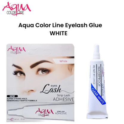 Aqua Color Line Eyelash Glue White