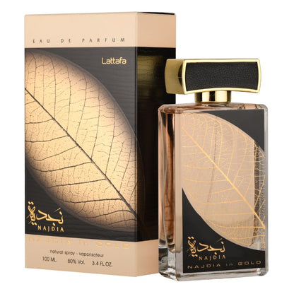 Lattafa Najdia Gold, 100 ml unisex EDP perfume for men and women
