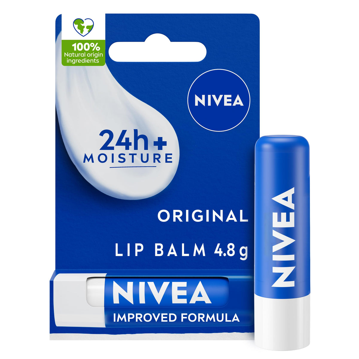 Nivea 24h+ Moisture Original Care Lip Balm 4.8g