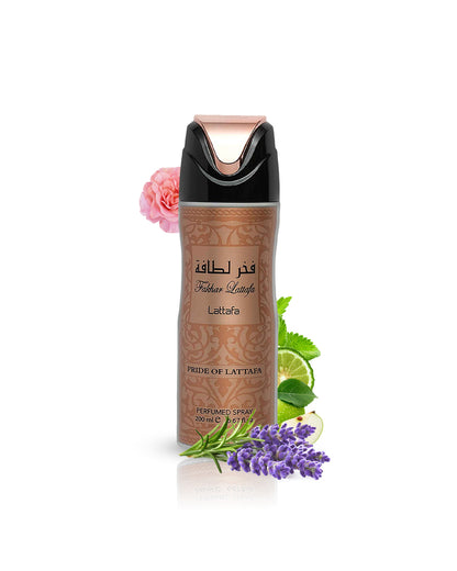 Fakhar Lattafa Women Rose Body Spray 200ml - Long Lasting Floral Fragrance & All-Day Freshness