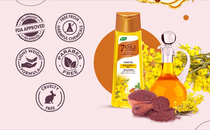 Emami 7 In 1 Mustard Damage Control Hair Oil 50ml