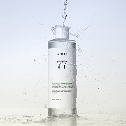 Anua Heartleaf 77+ Hyaluron Soothing Toner 250 ml Calming Hydration & Skin Barrier Care (K Beauty)