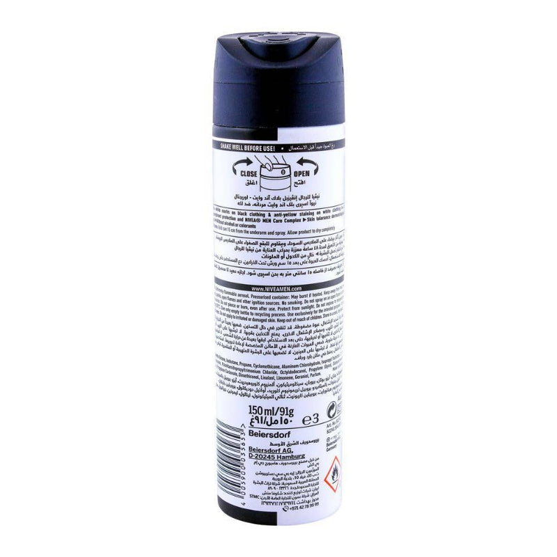 Nivea Men Black & White Invisible Original Body Spray 150ml