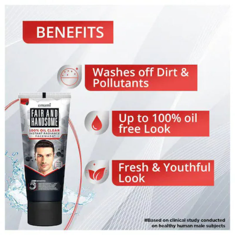 Emami Fair/Smart & Handsome 100% Oil Clear Face Wash 50g