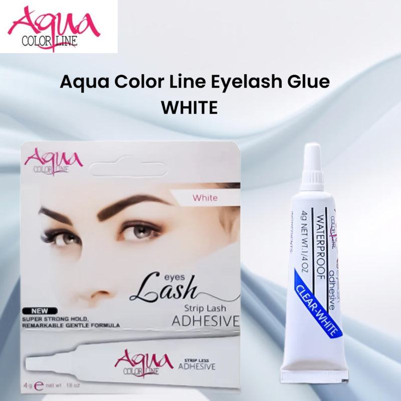 Aqua Color Line Eyelash Glue White