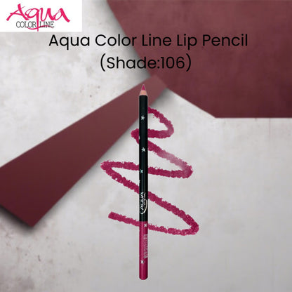 Aqua Color Line Lip Pencil (Shade:106)