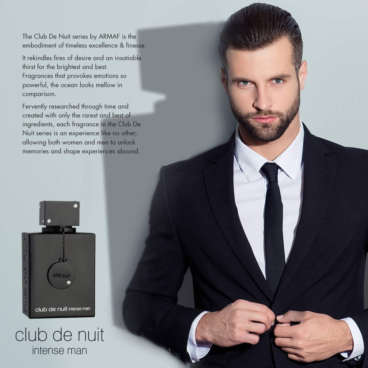 Armaf Club De Nuit Intense for Men Eau de Toilette Black 105ml - Long Lasting Bold & Masculine Fragrance Perfume