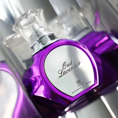 Ahmed Al Maghribi Oud Lavender Eau de Parfum 100ml - Long Lasting Original Rich Oud Unisex Fragrance for Men & Women