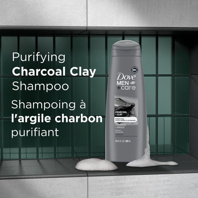 Dove Men+Care Charcoal + Clay Purifying Shampoo 355ml