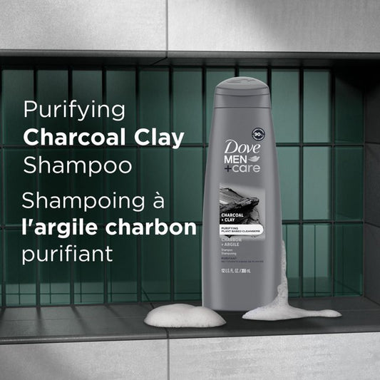 Dove Men+Care Charcoal + Clay Purifying Shampoo 355ml