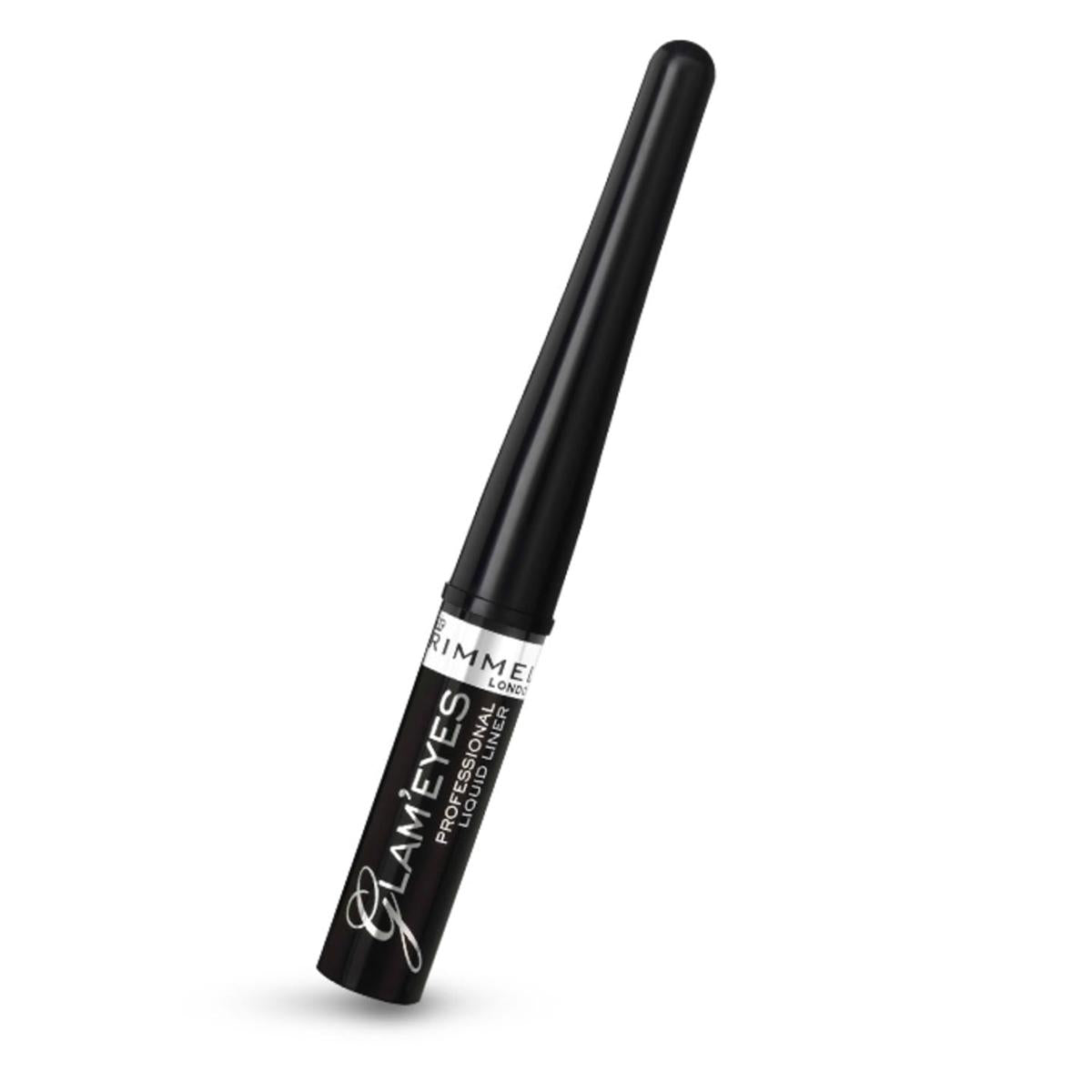 Rimmel Glam Eyes Liquid Liner, Black Glamour, 3.5 ml